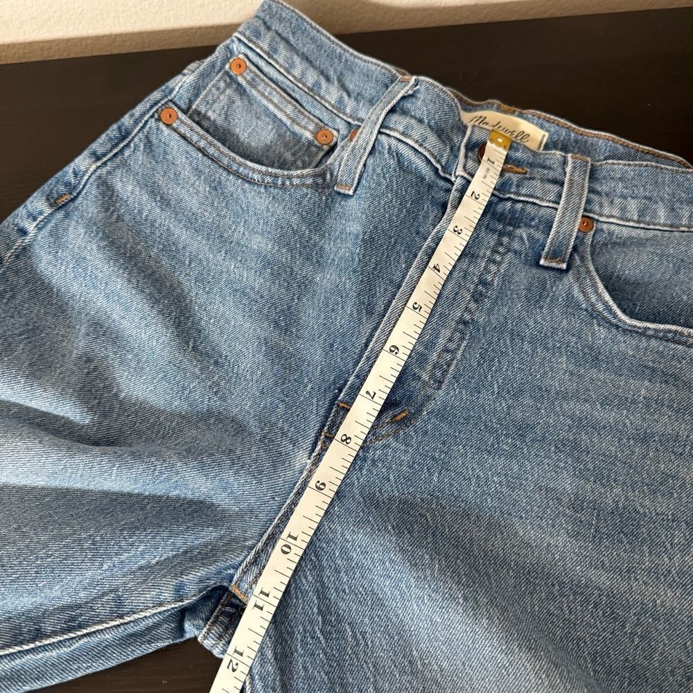 Madewell The Perfect Vintage Jeans Womens 25 Blue Straight Leg Denim Stretch - Picture 12 of 13